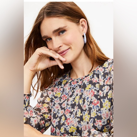 Loft Gray and shimmer PXXS knee length dress NEW - Picture 2 of 8